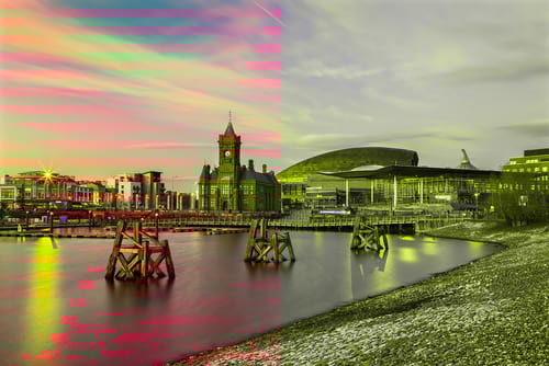 Cardiff's revamped harbour front can be visited using car rental from easyCar