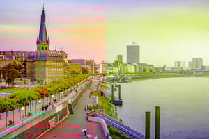 Dusseldorf in Germany visited using car hire from easyCar