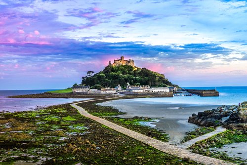 St Michael's Mount in Cornwall visited using car rental from easyCar.com