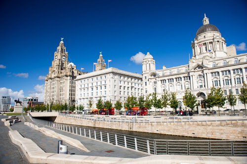 Downtown Liverpool visited using car hire from easyCar