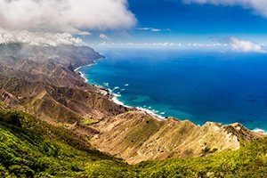 Tenerife's Anaga Mountains can be reached with car hire from easyCar